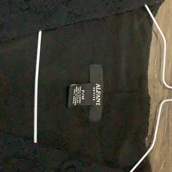 Alfani Womens mini black lace shirt🤩 - Picture 8 of 10